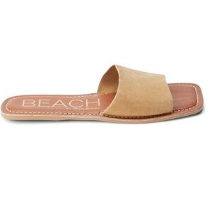 Beach by Matisse. Bali Flat Cream Suede Sandal. Size 7.